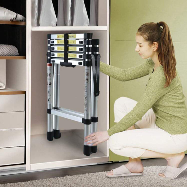 6FT+7FT Aluminium Teleskopstige – Sikker, Portabel og Justerbar