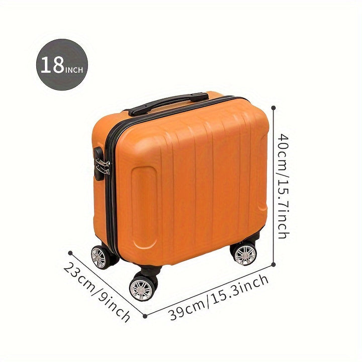 Elegant 18-tommers Koffert – Kabinbagasje med Lydløse Hjul og Solid Konstruksjon
