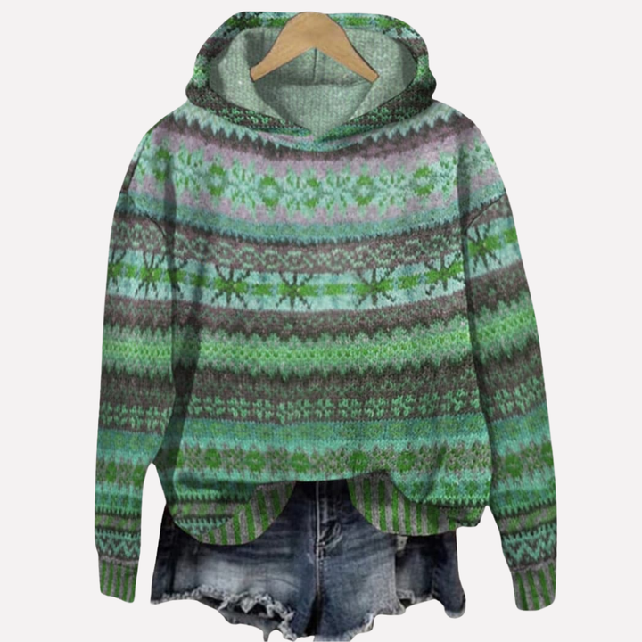 Kvinners Pullover Hettegenser