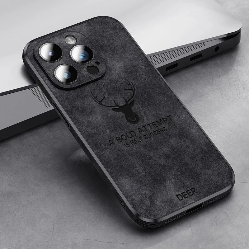 Luksuriøst iPhone-deksel i hjorteskinn - Veltro