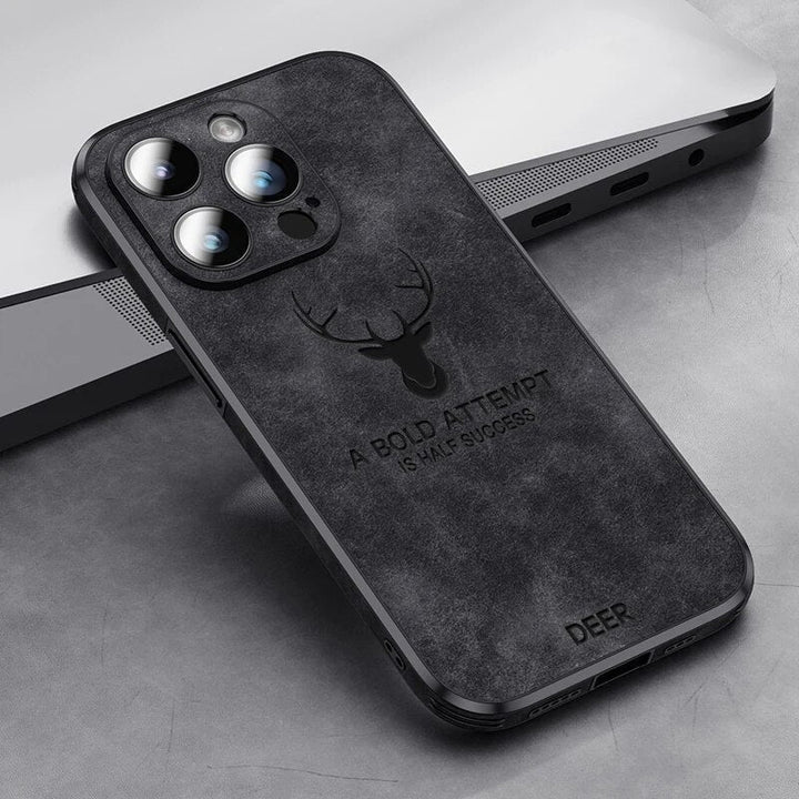 Luksuriøst iPhone-deksel i hjorteskinn - Veltro
