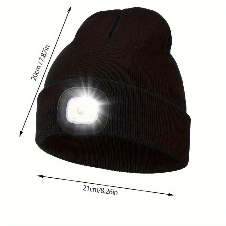 Unisex Lue med LED-lys – Praktisk Belysning for Kveldsturer
