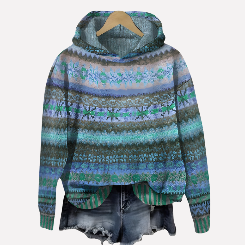 Kvinners Pullover Hettegenser