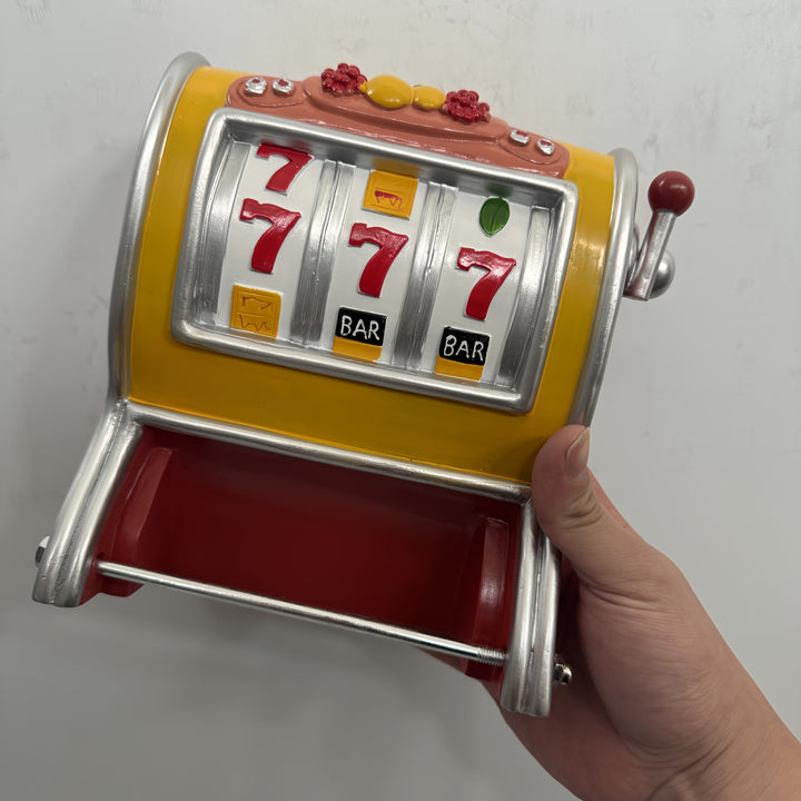 Jackpot toalettpapirholder – Spilleautomat-design og veggmontert