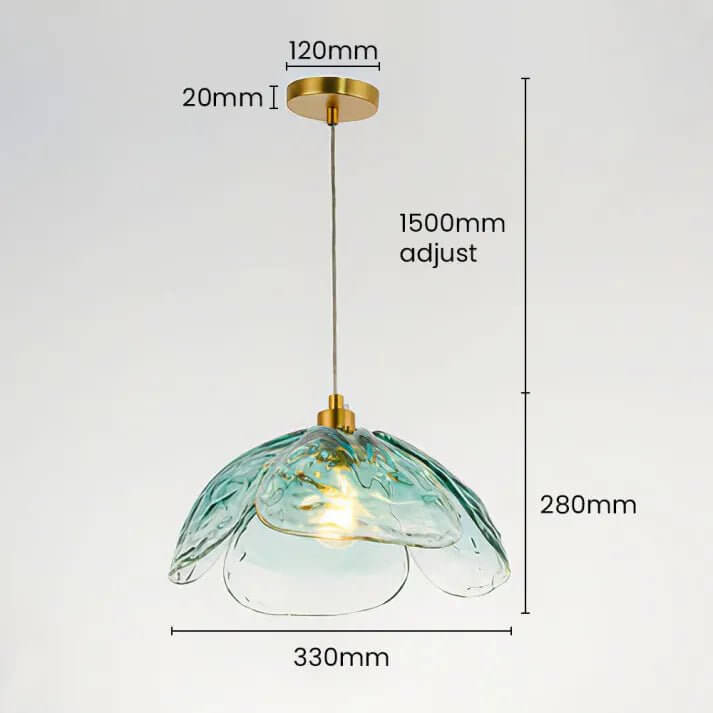 Blomsterblad Hengelampe - Elegant Nattlampe