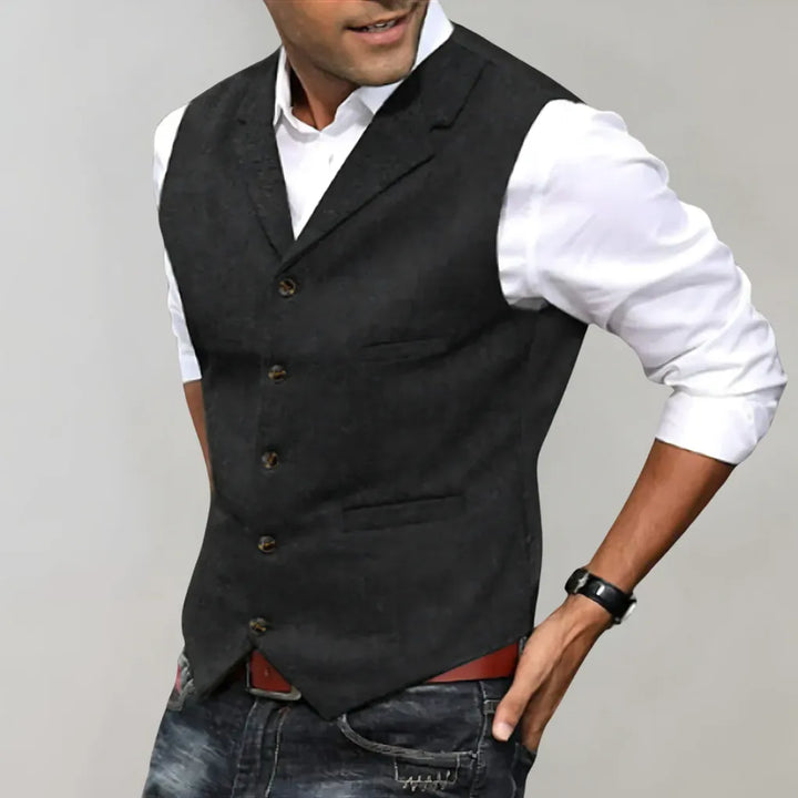 Menns Elegant Dressvest – Refinert Lag for Formelle Utseende
