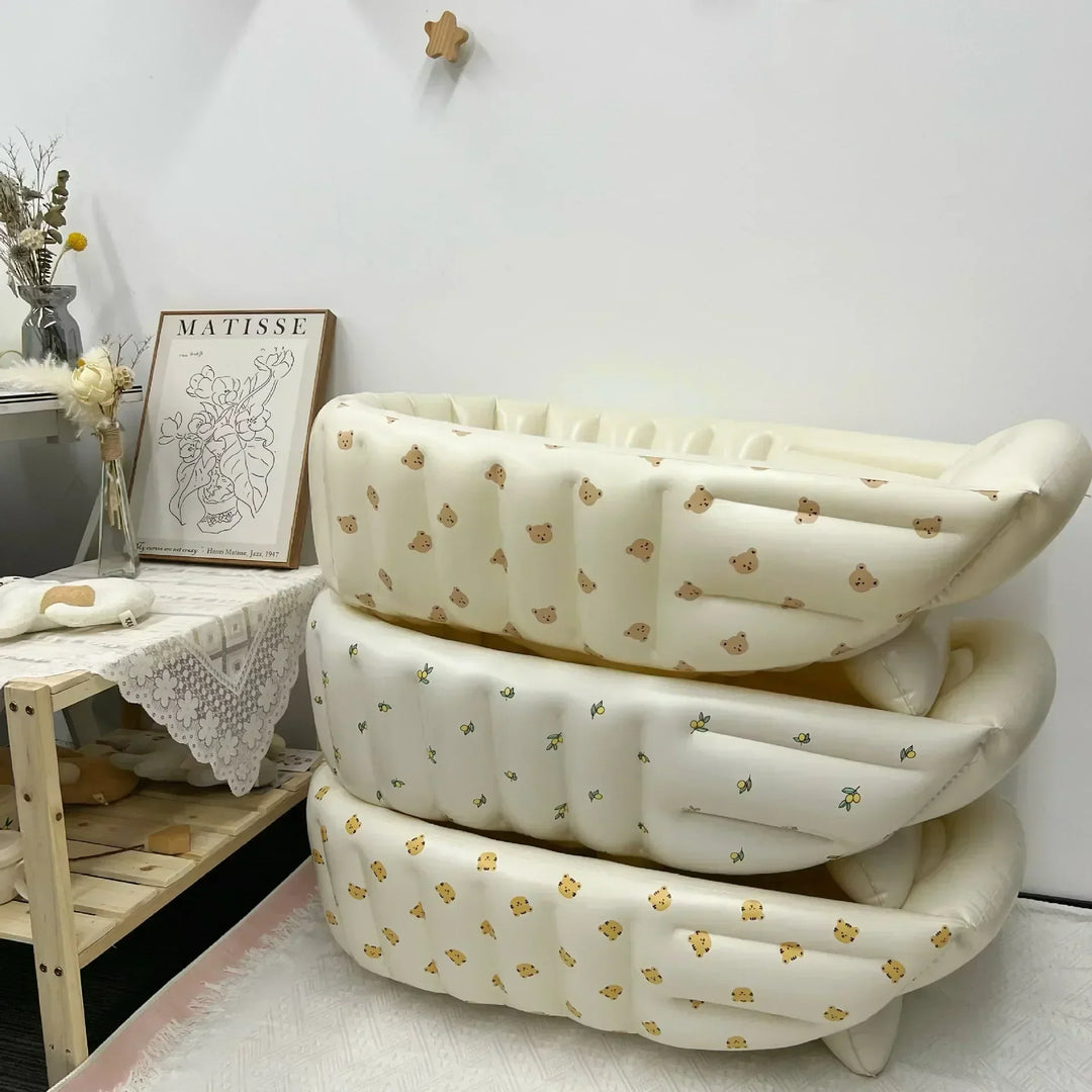 Oppblåsbart reisebadekar for barn – BubbleNest