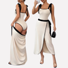 Kvinnens Kontrast-Kant Strappy Jumpsuit