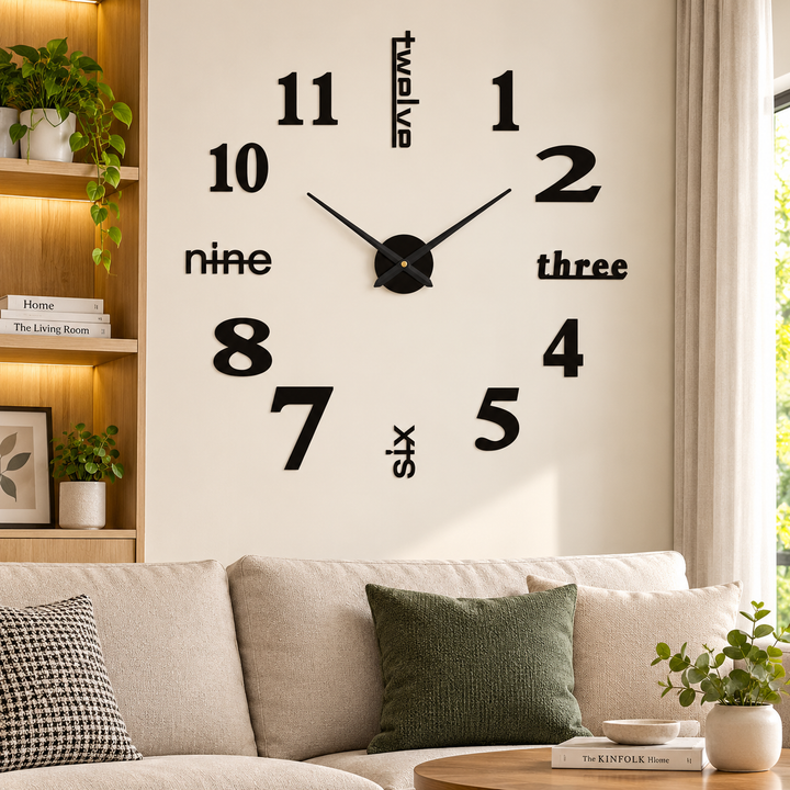 TopHouse gjør-det-selv veggklokke - unik | kreativ | variabelt design