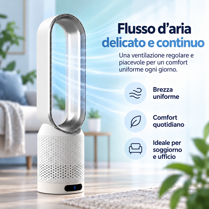 AirPure – Ultrastille bladfri tårnvifte (< 32 dB)