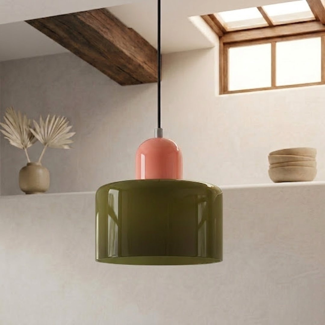 Ringformet taklampe med utvidet halo-design