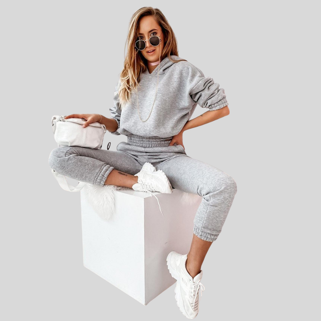 Kvinners Jogger Tracksuit Sett