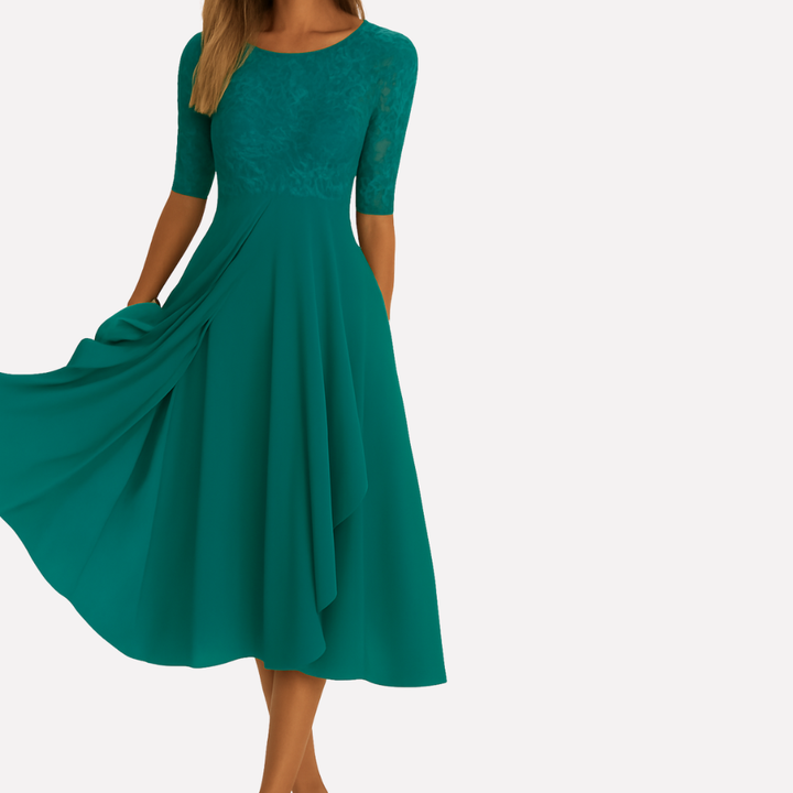 Kvinners Maxikjole med Lace