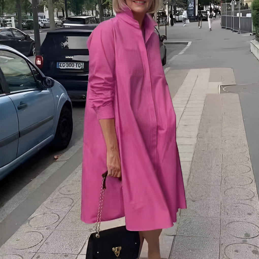 Kvinners stilfulle polo-kjole