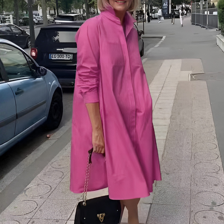 Kvinners stilfulle polo-kjole