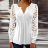 Yara – Bluse med Blondeermer