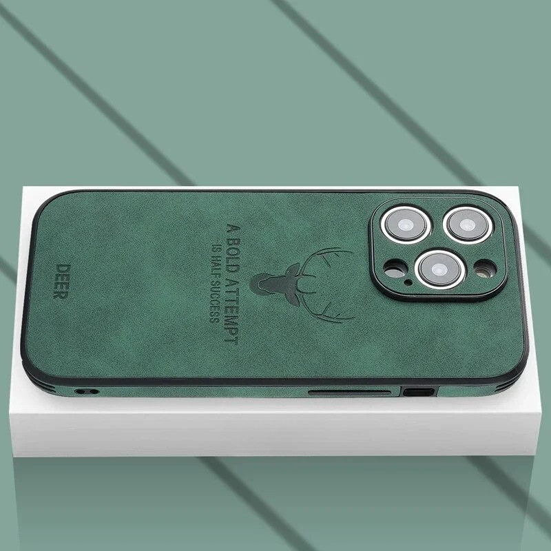Luksuriøst iPhone-deksel i hjorteskinn - Veltro