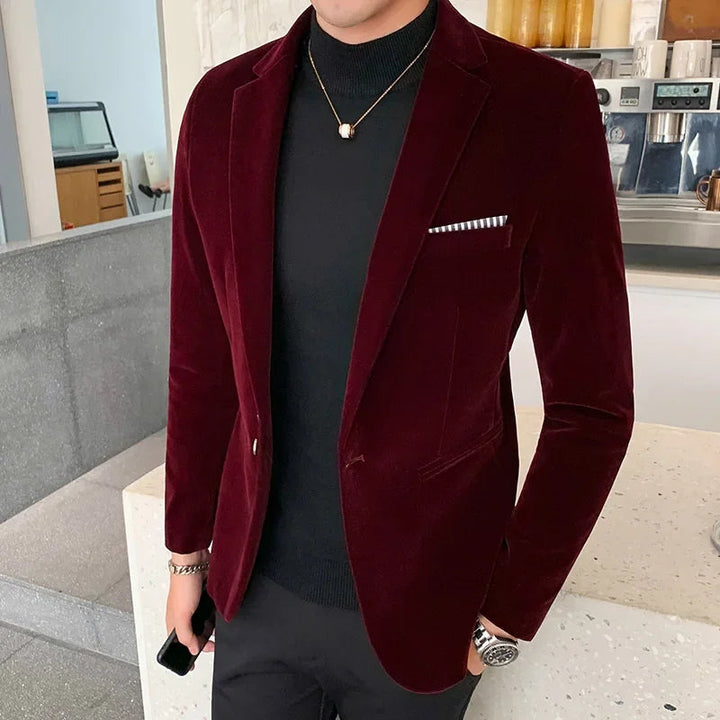 Luksus Velur Blazer for Menn