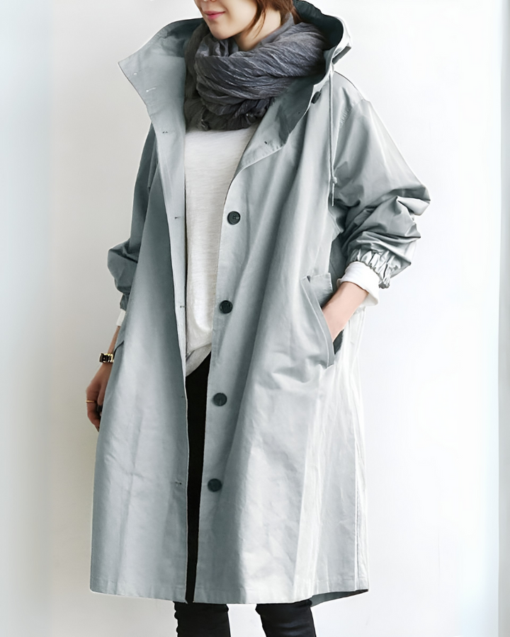 Klassisk Hette Trench Coat