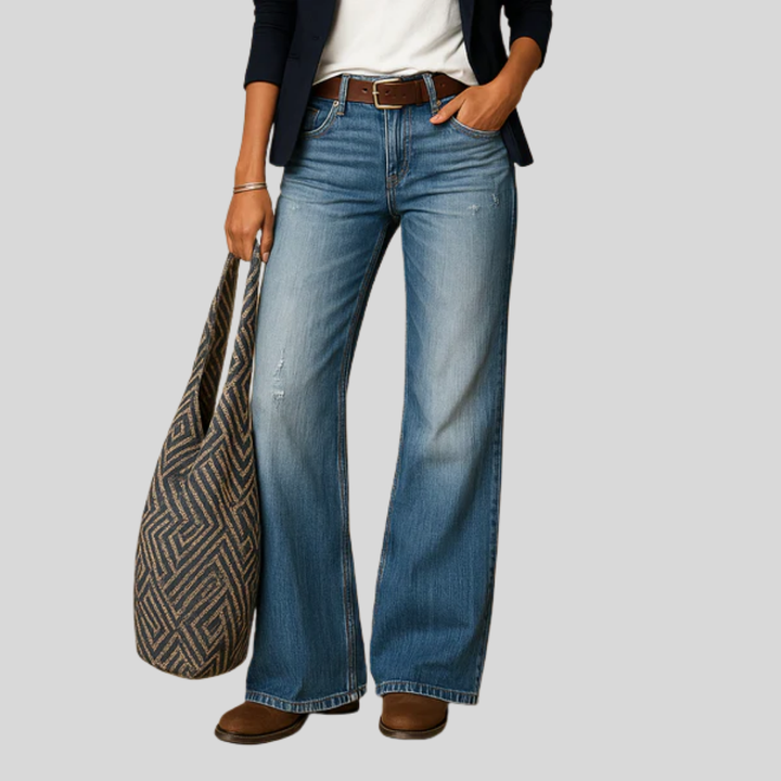 Kvinners elegante kutt rette bukser