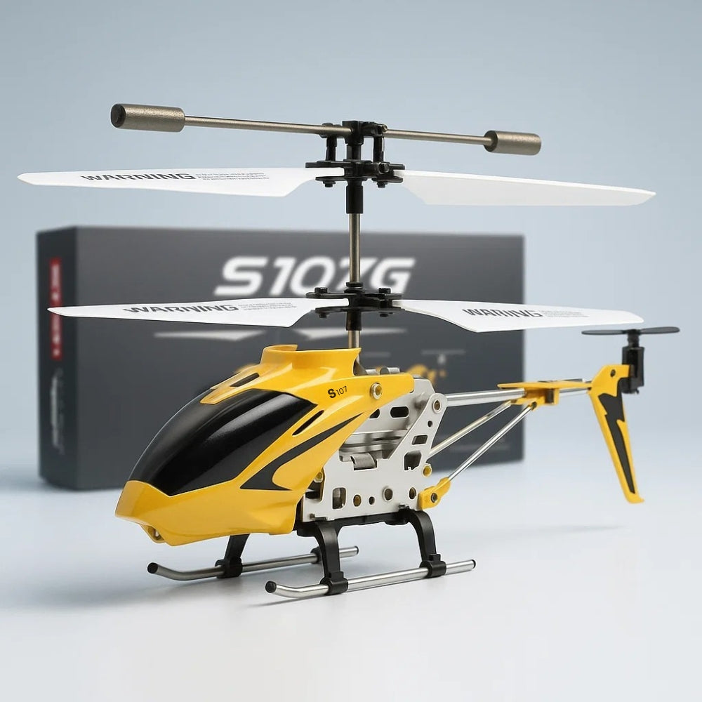 RC-helikopter Hercules Uknuselig 3,5CH mini RC-helikopter med gyroskop i karmosinrødt