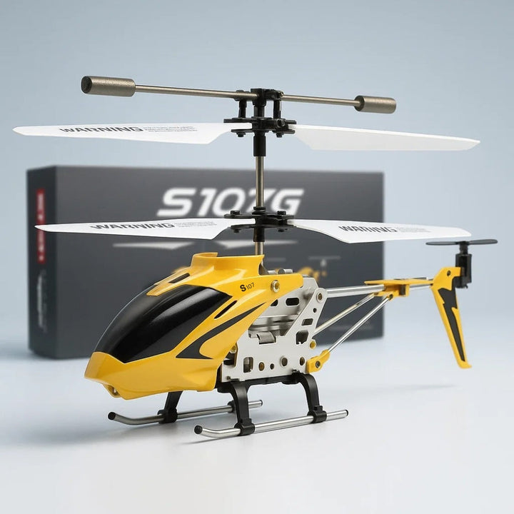 RC-helikopter Hercules Uknuselig 3,5CH mini RC-helikopter med gyroskop i karmosinrødt