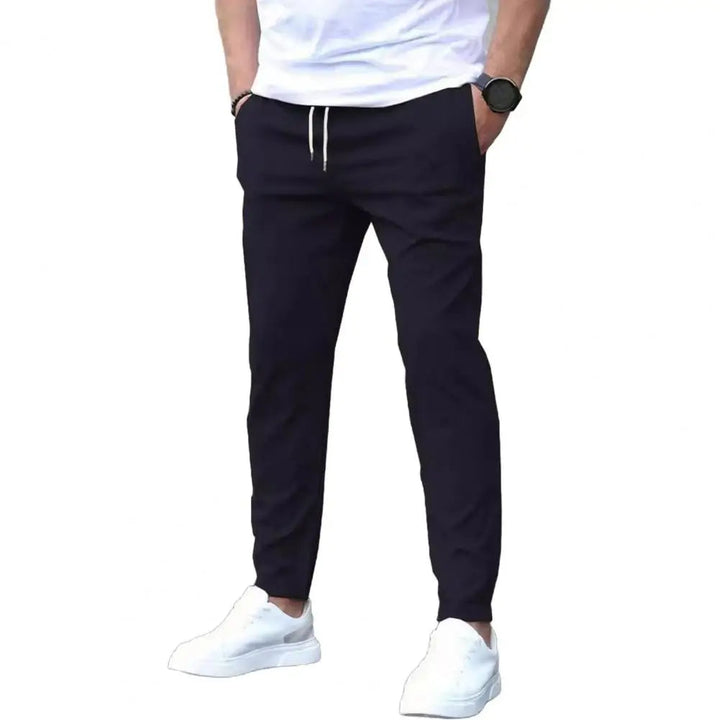 Herre Sporty Joggers med Lommer & Elastisk Liv