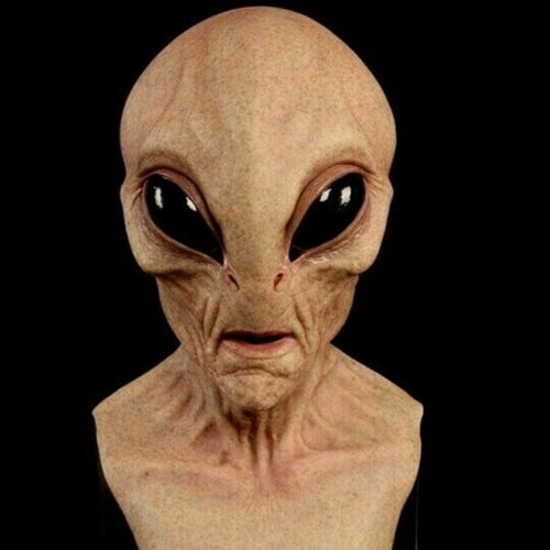 Realistisk alien-maske CosmicMorph | Håndmalt Halloween-kostymetilbehør i full størrelse
