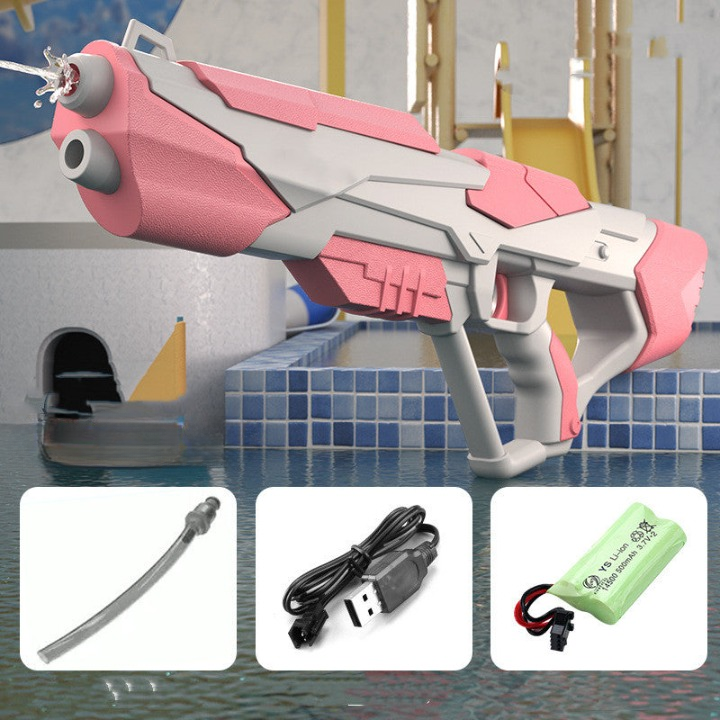 Vannpistol med trykkstråle og USB-batteri for barn og voksne – SpritzPower X1