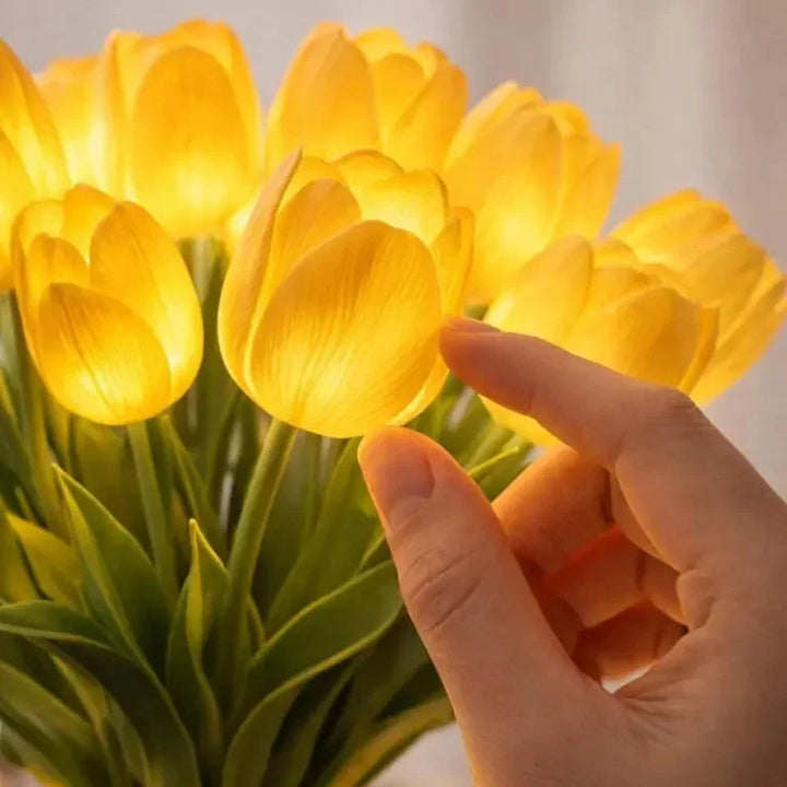 Koselig LED-blomsterlampe for varmt, stemningsfullt lys