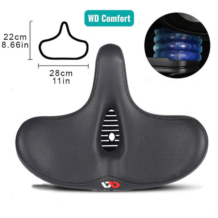 CyclePad Komfortabel Sykkelsadel med Ekstra Bred Sete