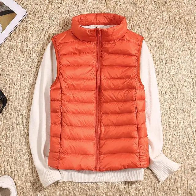 Kvinners Ultra Light Down Vest Varm & Lettvektig