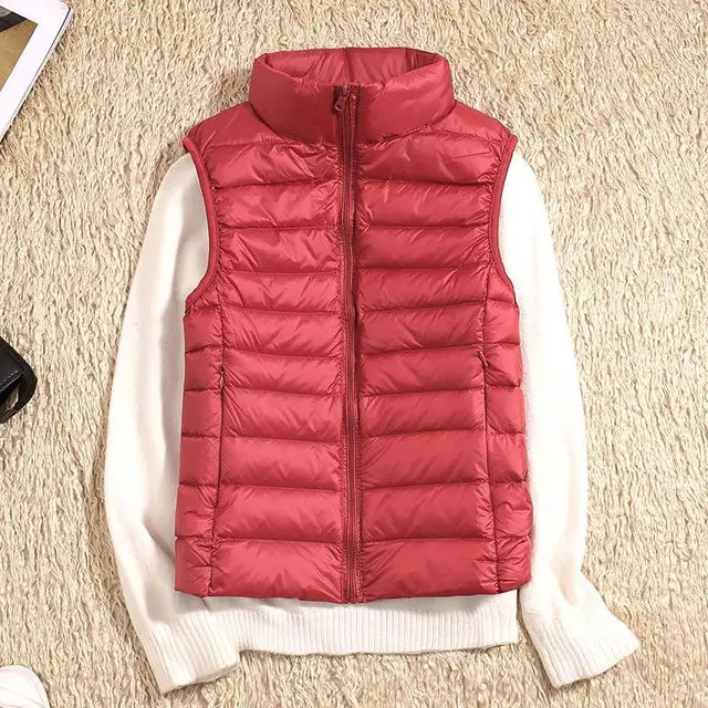 Kvinners Ultra Light Down Vest Varm & Lettvektig