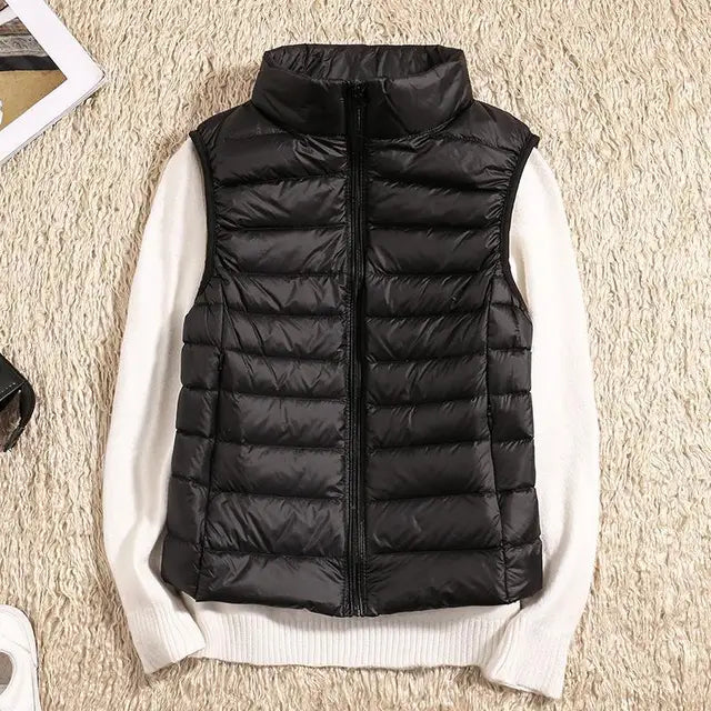 Kvinners Ultra Light Down Vest Varm & Lettvektig