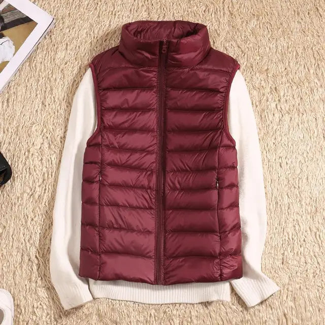 Kvinners Ultra Light Down Vest Varm & Lettvektig