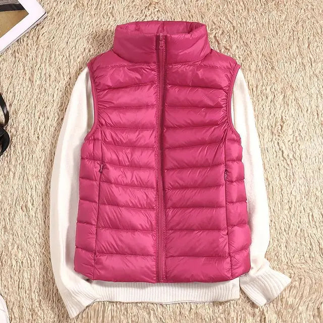 Kvinners Ultra Light Down Vest Varm & Lettvektig