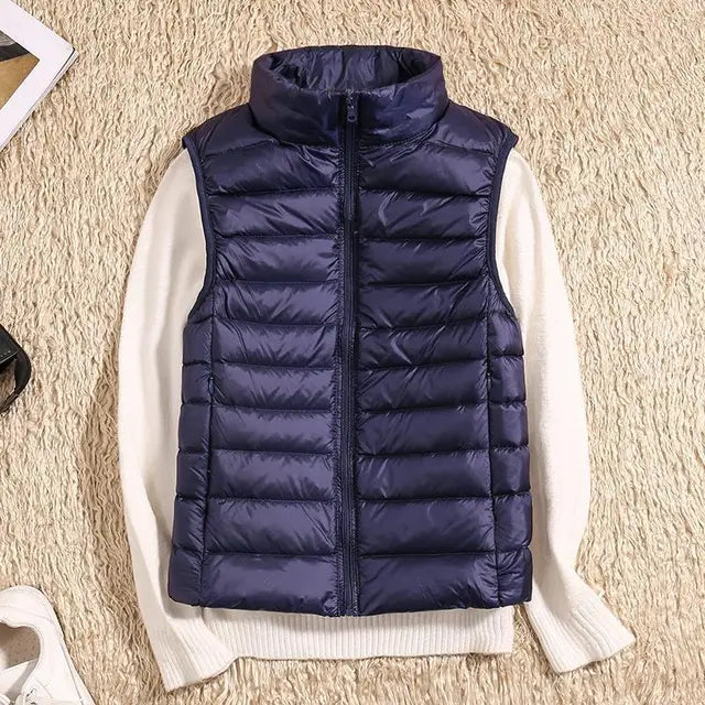 Kvinners Ultra Light Down Vest Varm & Lettvektig