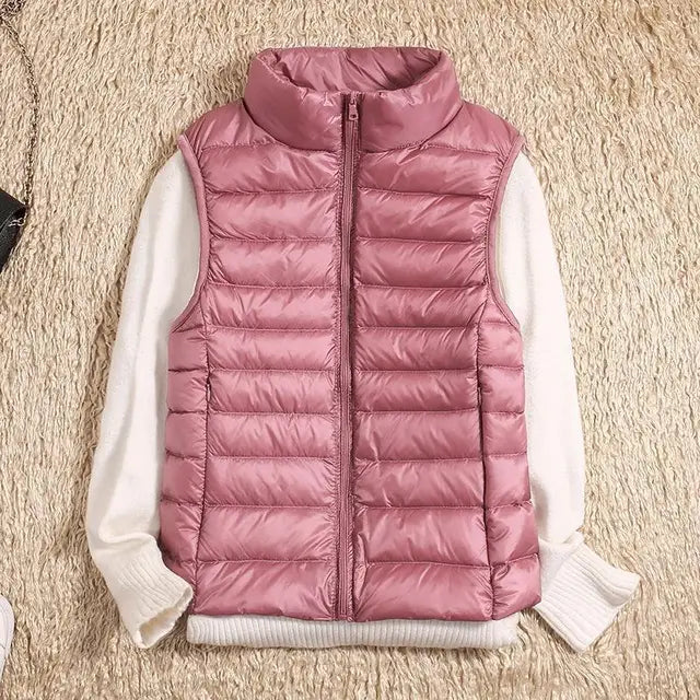 Kvinners Ultra Light Down Vest Varm & Lettvektig