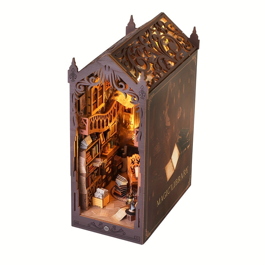 Magisk Bokhus – 3D Trepuslespill for Kreative Byggere