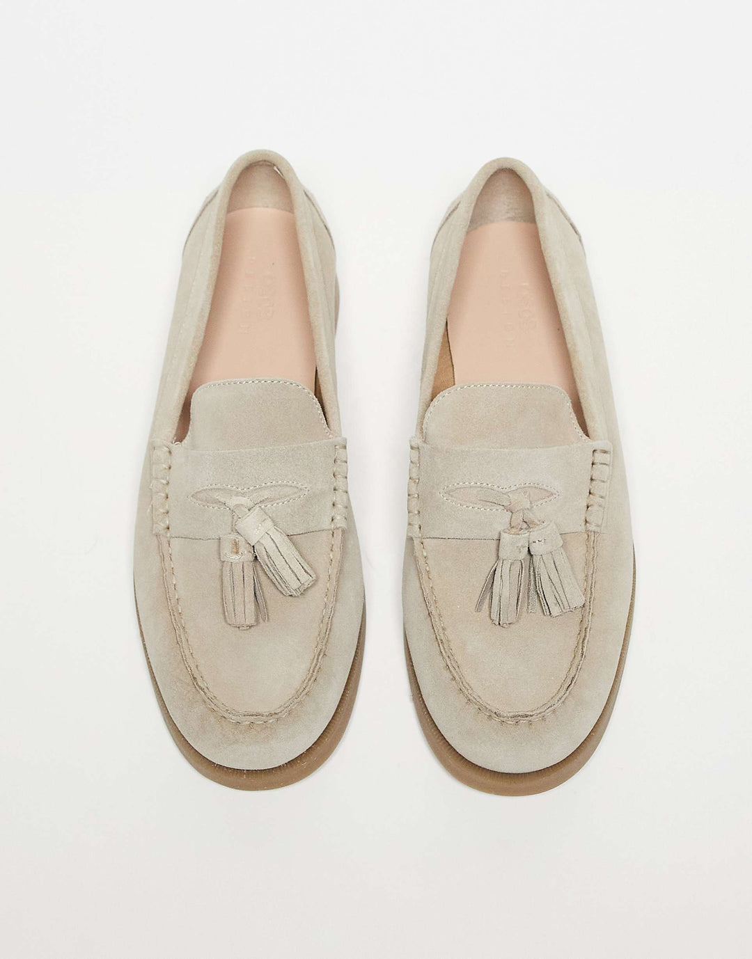 Luksus Suede Loafers med Tassel Detalj