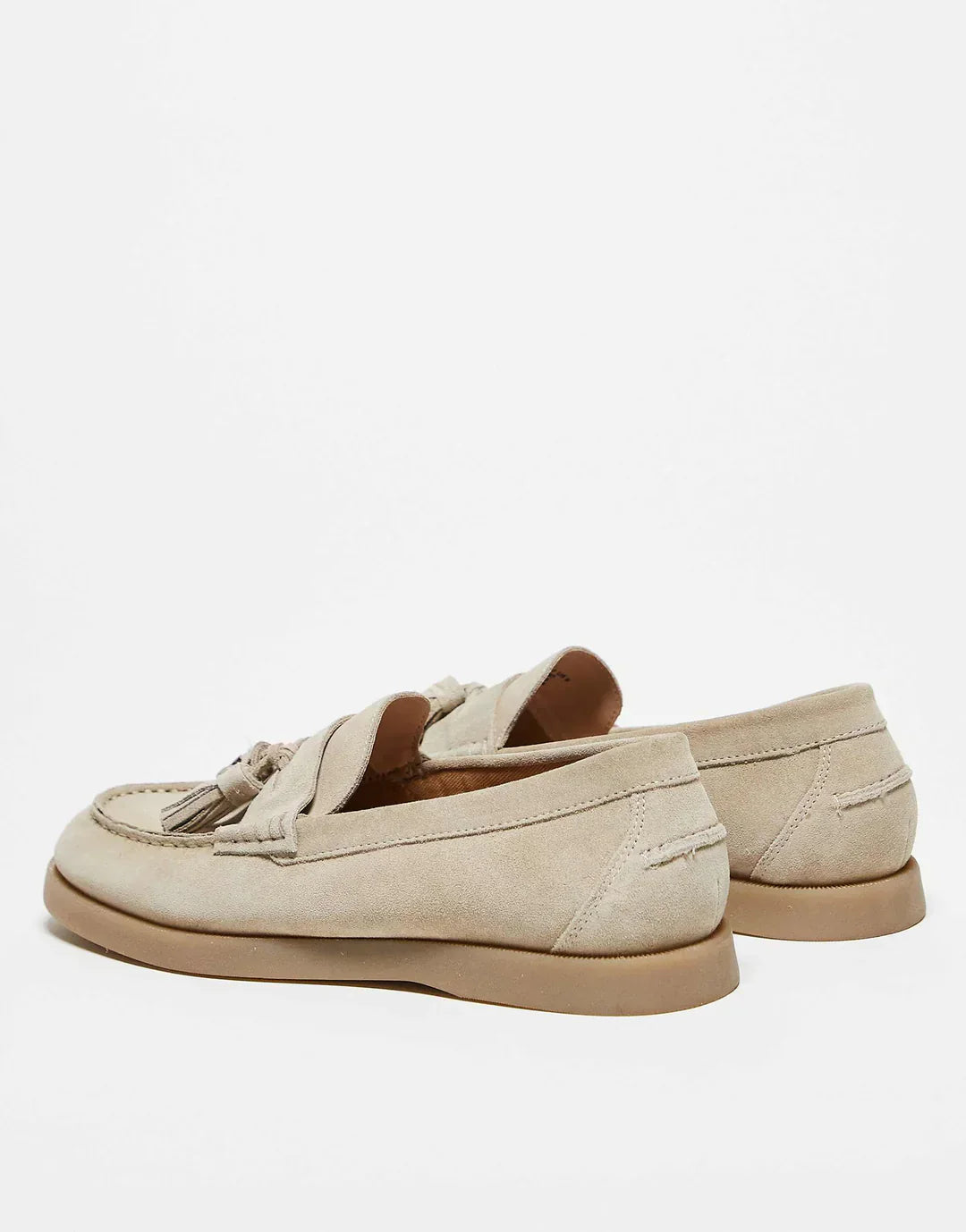 Luksus Suede Loafers med Tassel Detalj