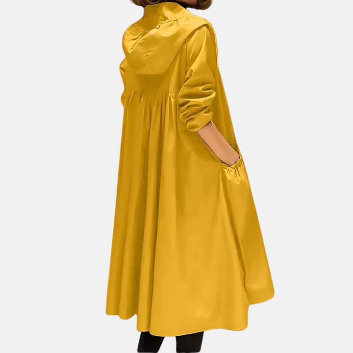 Kvinners Vannavstøtende Hettejakke til Kneet