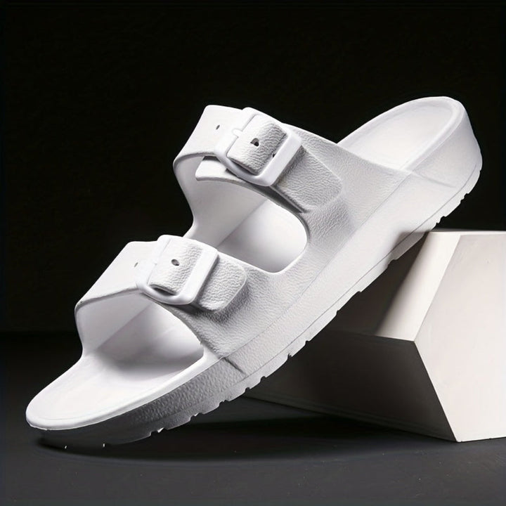 Menns Dobbel Spenne Sandal