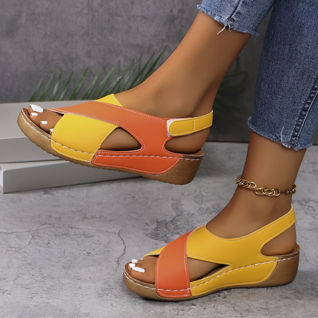 Fargerik Bold Plattform Sandaler