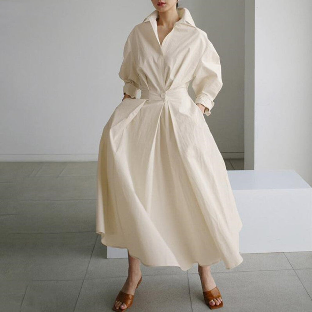 Elegant Kvinners Flytende Maxi Kjole