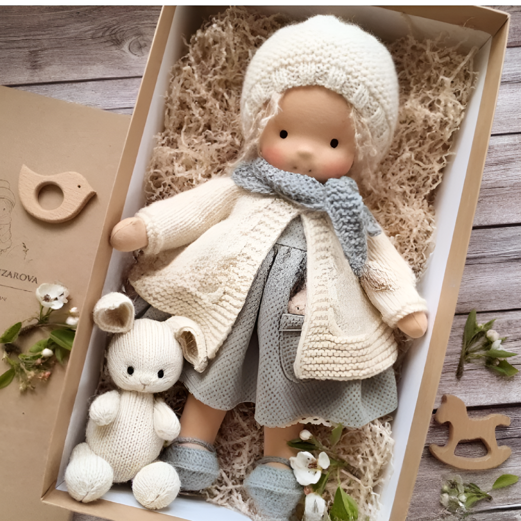 Håndlaget Waldorf Koset Dukke