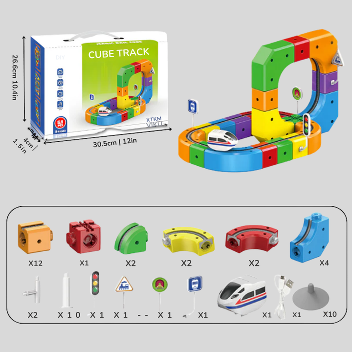 Mekanisk 3D Tog Byggesett