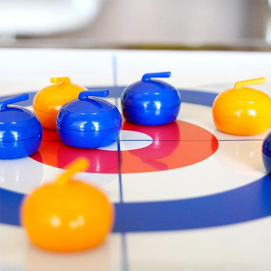 Miniatyr Curling-spill for Hjemmet med Glatte Steiner og Magnetiske Køller