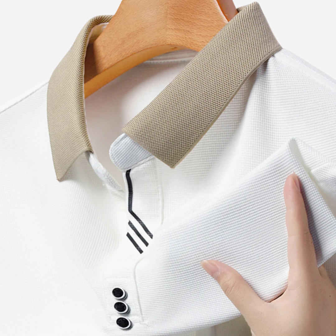 Casual Langermet Polo for Menn