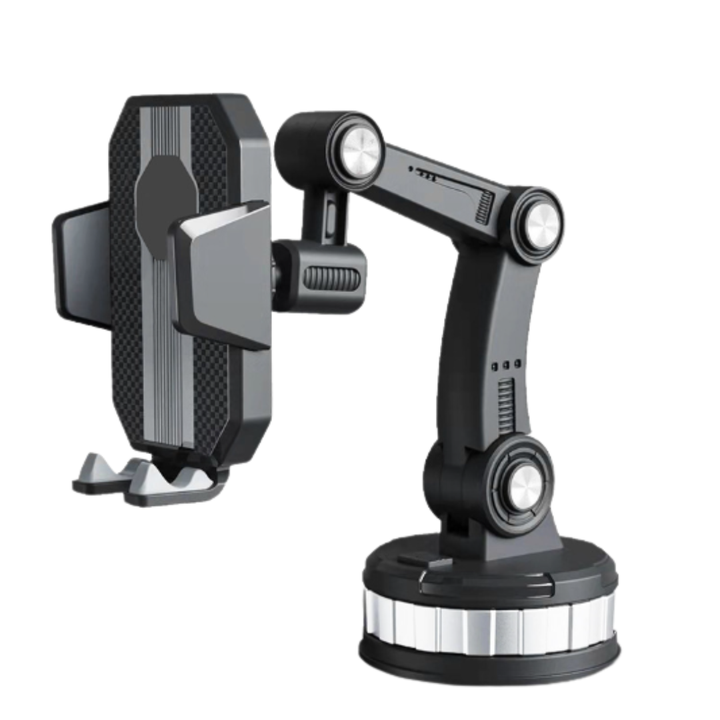 Smarttelefonholder for bil | Smarttelefonholder med sugekopp og 360° rotasjon | LuxGrip